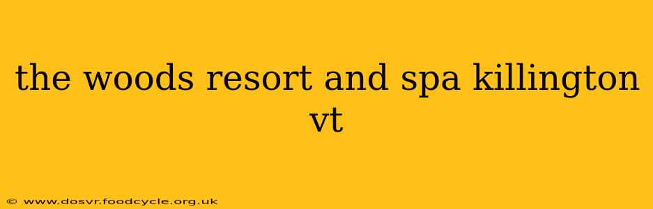 the woods resort and spa killington vt