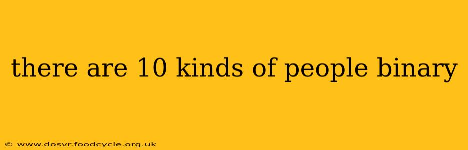 there are 10 kinds of people binary