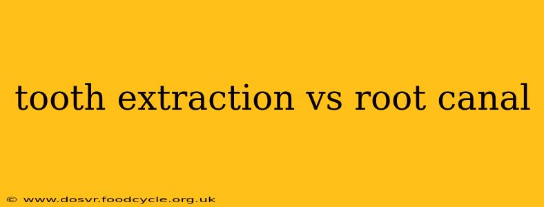 tooth extraction vs root canal