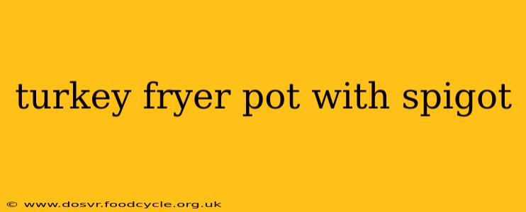 turkey fryer pot with spigot