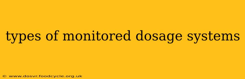 types of monitored dosage systems