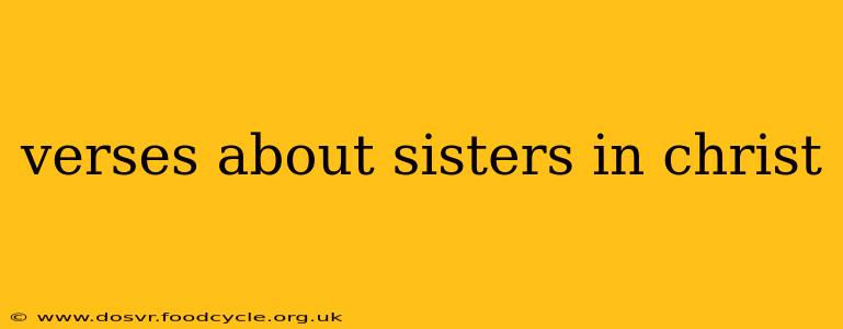 verses about sisters in christ