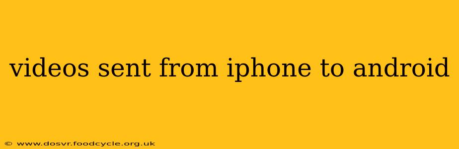 videos sent from iphone to android