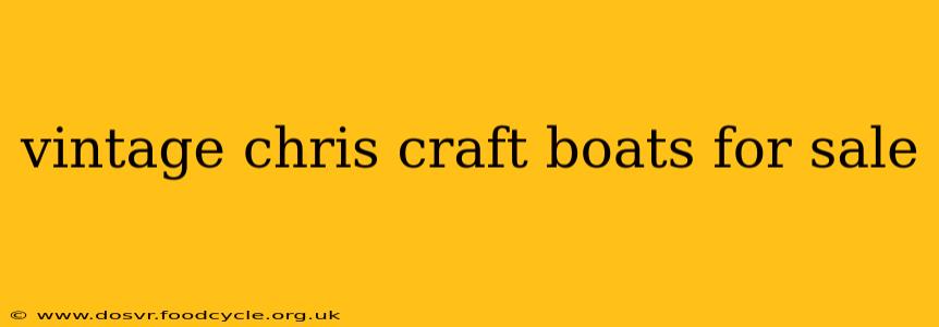 vintage chris craft boats for sale