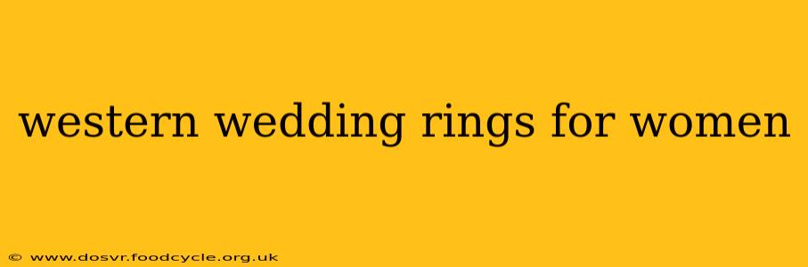 western wedding rings for women