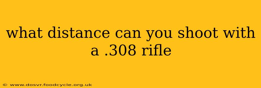 what distance can you shoot with a .308 rifle