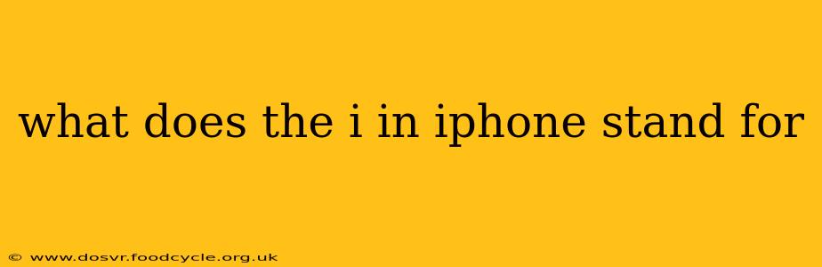 what does the i in iphone stand for