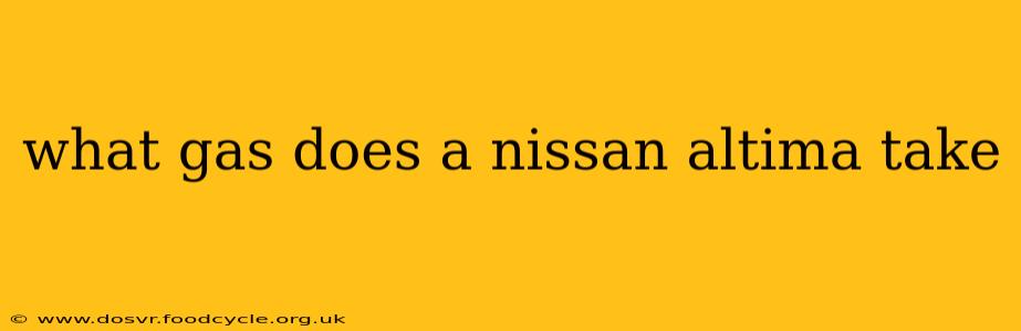what gas does a nissan altima take