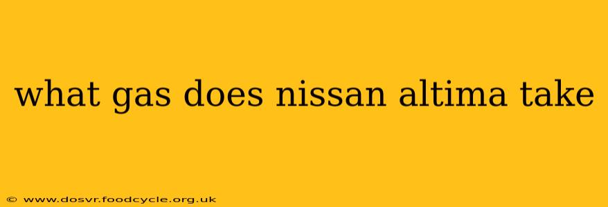 what gas does nissan altima take