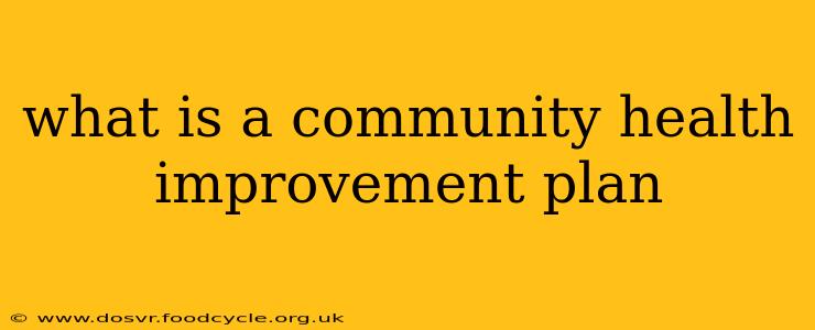 what is a community health improvement plan