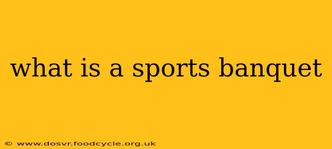 what is a sports banquet