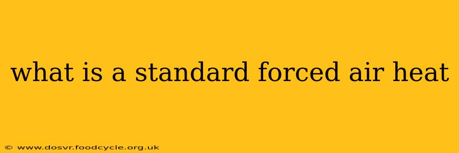 what is a standard forced air heat