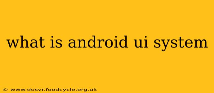 what is android ui system