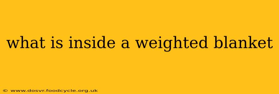 what is inside a weighted blanket