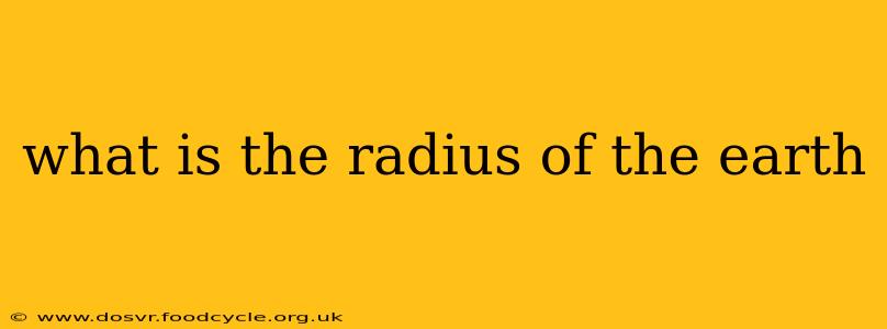 what is the radius of the earth