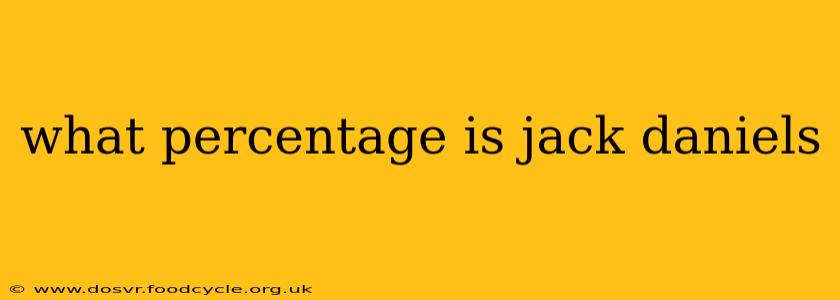 what percentage is jack daniels