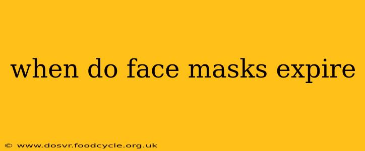 when do face masks expire
