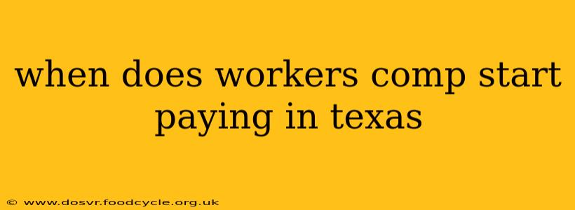 when does workers comp start paying in texas