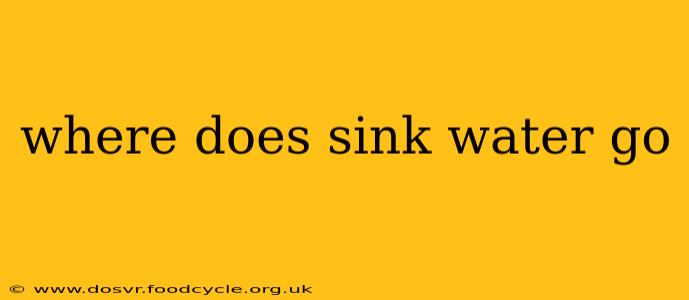 where does sink water go