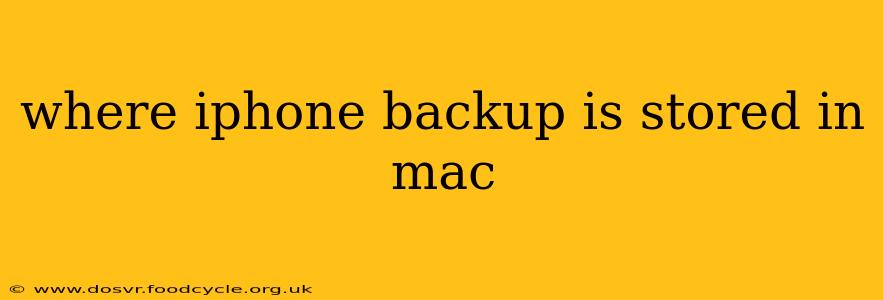 where iphone backup is stored in mac