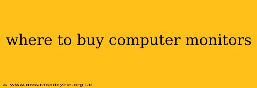 where to buy computer monitors