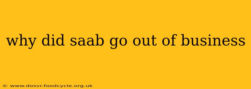 why did saab go out of business