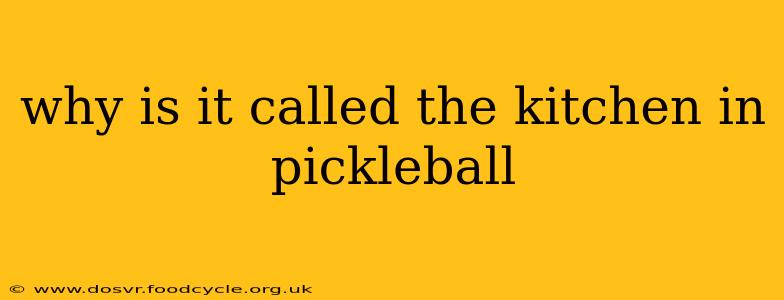 why is it called the kitchen in pickleball