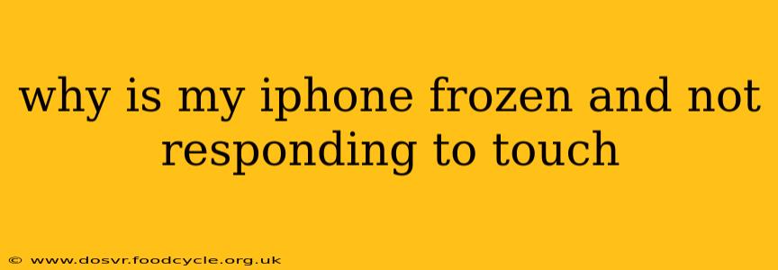 why is my iphone frozen and not responding to touch