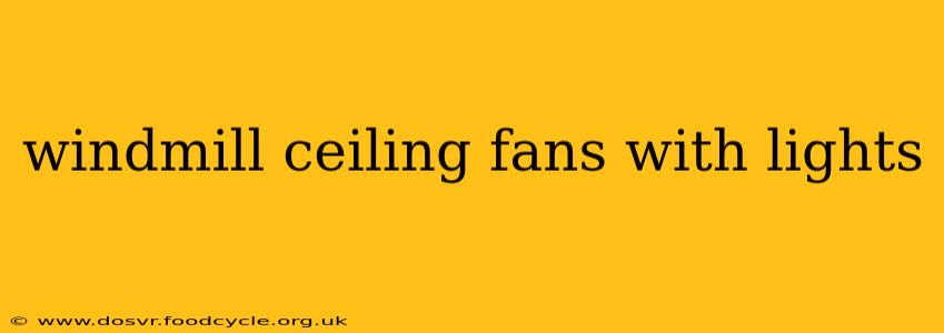 windmill ceiling fans with lights
