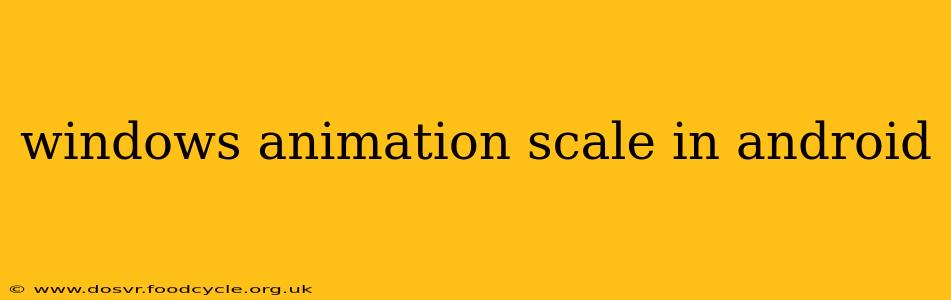 windows animation scale in android