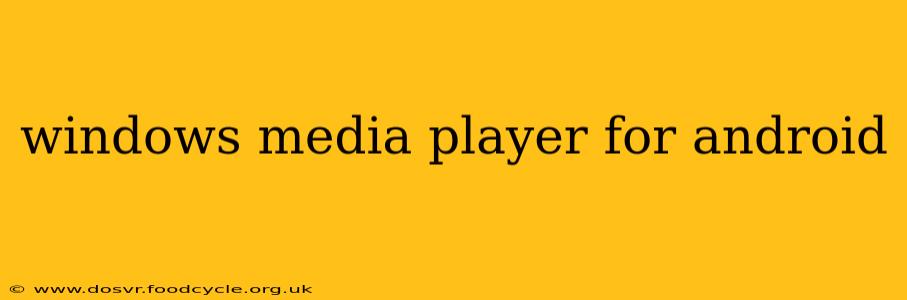 windows media player for android