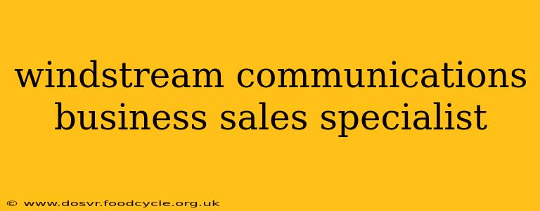 windstream communications business sales specialist