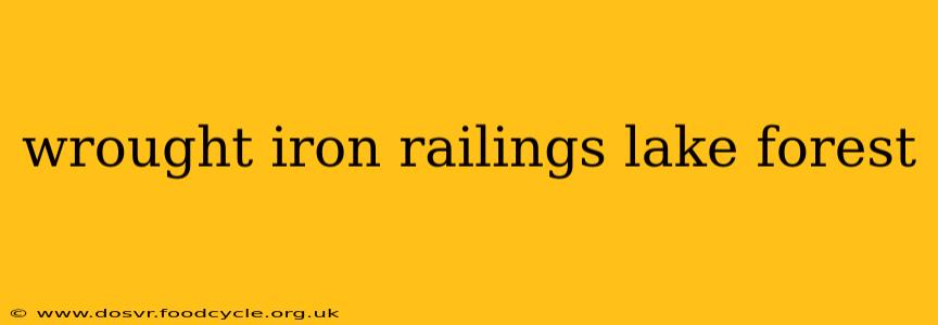 wrought iron railings lake forest