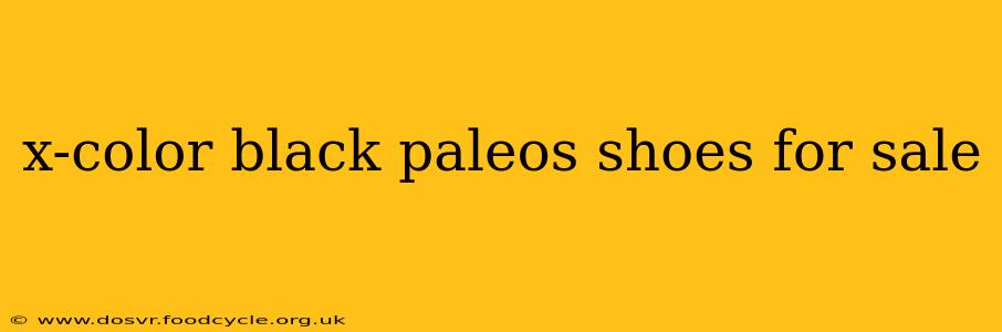 x-color black paleos shoes for sale