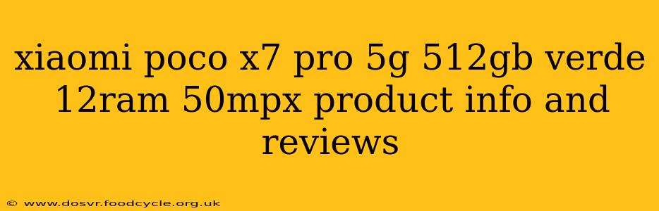 xiaomi poco x7 pro 5g 512gb verde 12ram 50mpx product info and reviews